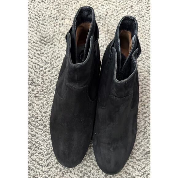 Earthies Beaumont Black Suede Ankle Boots Size 7 - Picture 2 of 6